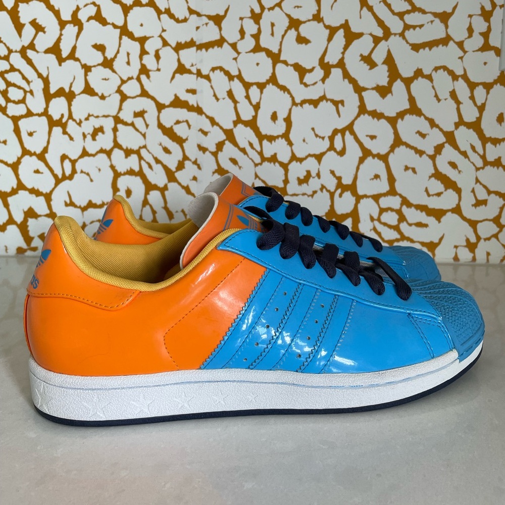 RARE adidas “soles and stripes” superstars